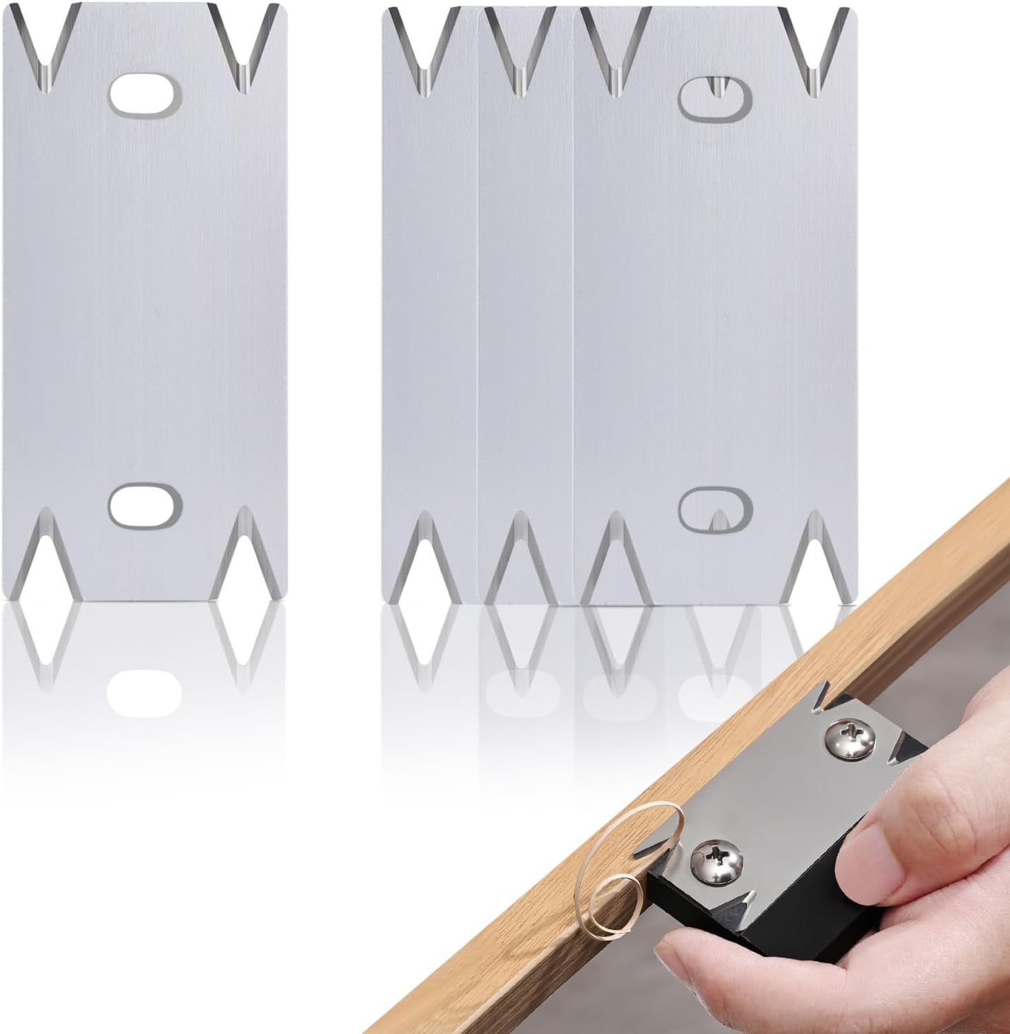 Edge Banding Trimmer - 2025 Upgraded Mini Edge Band Trimmer & Cutter. Stainless Steel Blade Veneer Edge Trimmer for Woodworking. Durable Edgebanding Trimming Tool for Wood. Veneer. PVC. ABS